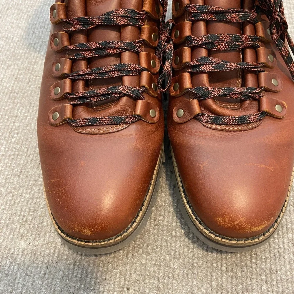 Cole Haan Zerogrand Boots Mens‎ Size 8M Brown Leather Hiking Casual C30405